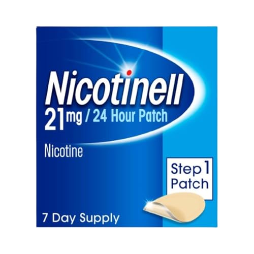 Nicotinell Nicotine Patch Quit Smoking Aid Step 1 24 Hour Patch 21 mg Pack of 7
