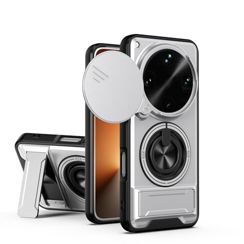 KOOLRIVER�EFor OPPO Find X9 Ultra �P�[�X �ϏՌ� �J�o�[ �J�o�[�i��]���j �����Y�ی� ���C�����X�[�d�Ή� ��̌^�����O�t�� �X�^���h�@�\ �V���v�� ����������(�V���o�[)