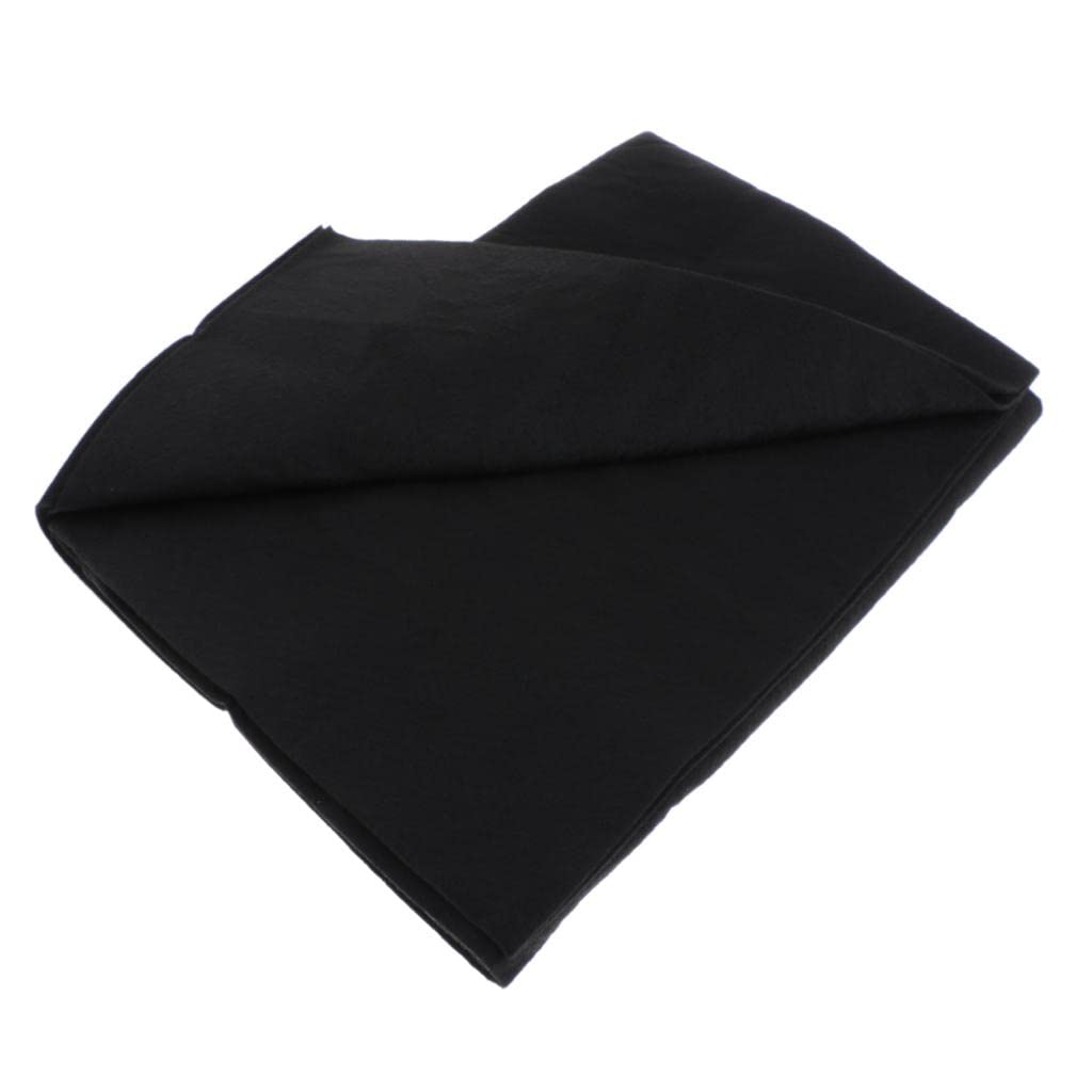 Baoblaze Wollfilzmatte Chinesische Malerei Filz Unterlage, Xuan Papier Tuch Rolle für Chinesische Kalligraphie, Schwarz