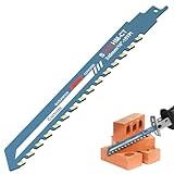 Lame Scie Sabre Brique 240 mm Pierre De Scie Sabre Carbure S1543 Lame Scie Sabre Carbure Universelle pour Pierre Bois Maçonnerie Beton Cellulaire et Brique