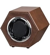 Automatische Uhrenbeweger Box PU Leder Uhrengehäuse mit leisem Motor Batteriebetrieb oder Netzteil für Automatikuhren (Braun-DGW Automatische Uhrenbeweger Box PU Leder Uhrengehäuse mit leisem Motor Batteriebetrieb oder Netzteil für Automatikuhren (Braun-DGW