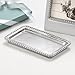 MARIPOSA BEADED STATEMENT TRAY | SILVER | BRILLANTE | GIFTS | STATEMENT TRAY | RECYCLED SANDCAST ALUMINUM | HANDMADE IN MEXICO
