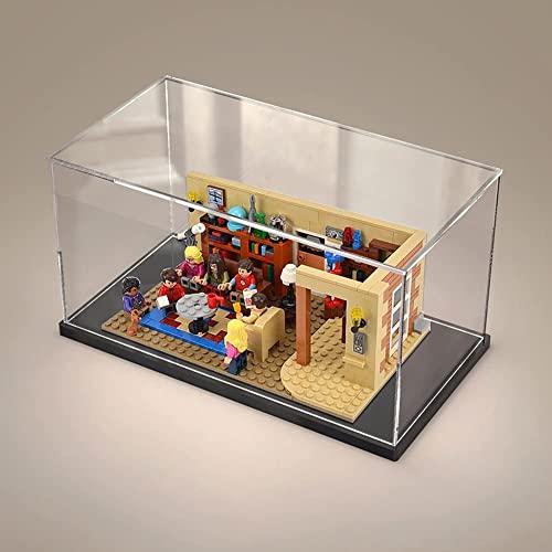 Clear Acrylic Display Case for Toys Collectibles，Assemble Acrylic Box Dustproof Protection Showcase with Black Wood-Plastic Base (11.7x8x8 inch;30x20x20cm) - Thumbnail 7
