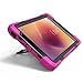 KIQ Galaxy Tab A 8.0 (2017) Case, [Tab A2 S, T380 T385] Shockproof Heavy Duty Impact Drop Protection Cover, Stand, Hand Strap for Samsung Galaxy Tab A A2s 8-inch SM-T380 SM-T385 (Shield Hot Pink)