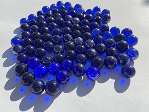 FAIRY TAIL & GLITZER FEE Glaskugeln Durchsichtig Blau 16mm 500g Murmeln Murmel Dekokugeln Glas Kugel