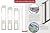 Endura Flap Thermo Panel Pet Door for Sliding Glass Doors | Heavy-Duty Aluminum Frame with Secure Locking Cover | Energy Efficient & Easy Install | Silver, XL Flap, 74.75"-77.75" Slider Height