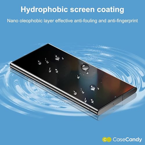 Image of Casecandy - (2 Pack Privacy Tempered Glass Screen Protector for Samsung Z Fold 6 - HD Anti-Spy Glass Guard for Front Display, Scratch Resistant, Bubble-Free Installation