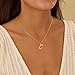 Initial Necklaces for Women Trendy, 14K Gold Plated A-Z Letter Pendant Necklace Gold Necklace for Women Custom Personalized Name Dainty Jewelry Fashion Accessories
