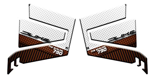 Protection KTM Duke 790 contre les rayures de réservoir avec adhésif blanc 3D