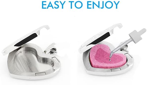 Difusor de Aceites Esenciales en Collar Corazón 'I Love You 3000' - Acero Inoxidable miniatura 4