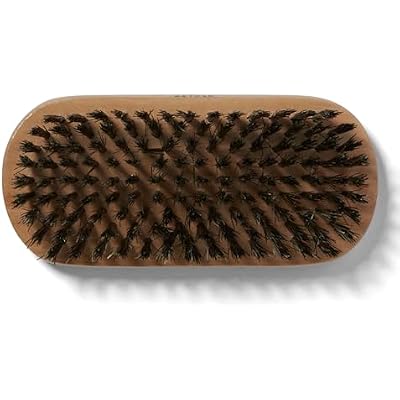 Brush Strokes Firm Military Style Boar Bristle Brush, Normal Fine or Damaged Hair, Reduces Static