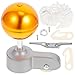LIFKOME Poles Flag Pole Flag Pole Repair Kits Flag Pole Hardware Parts Repair Kits Topper Gold Halyard Rope Cleat Hook Flag Swivel Snap Hooks Flagpole Pulley Truck Aluminum Alloy Flag Outdoor