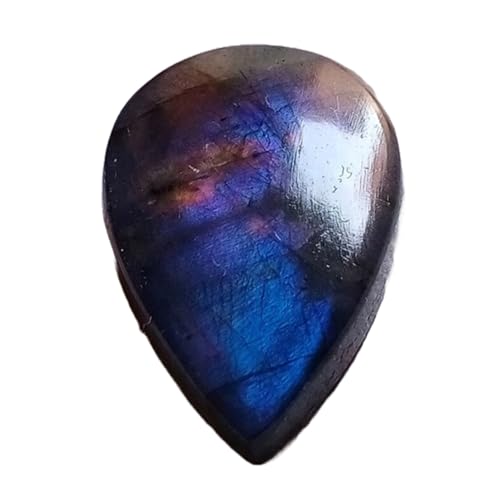 Labradorite naturelle 30x19x6mm cabochon poire pierre gemme en vrac pour fabrication bague diy