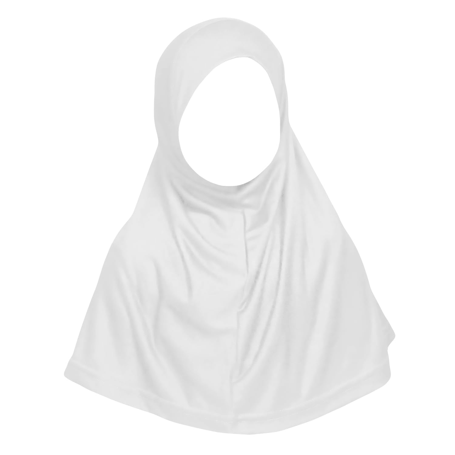 Desert Dress Girls White Muslim Childrens Islamic Hijab Scarf One Piece Ihlas Kids Head Bonnet Turkish Slip On School Musolla Black Hajj Umrah (White)