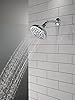 Delta Faucet 8-Spray Touch-Clean Chrome Shower Head, Delta Shower Heads, Showerhead, Shower Head Chrome, 2.5 GPM Water Flow, Chrome 75898