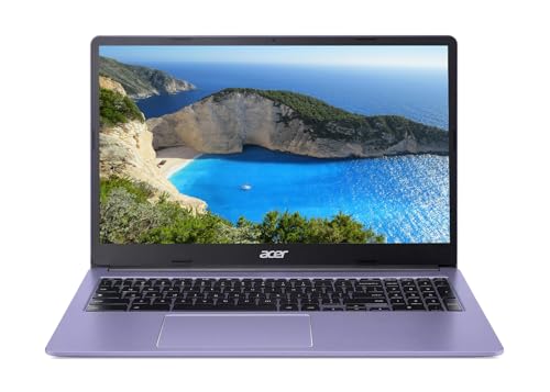 Image of Acer 15 inch HD IPS Chromebook, Intel Celeron Processor Up to 2.79GHz, 4GB DDR4 Ram, 64GB Storage, Ultra-Fast WiFi, Chrome OS, Iris (Renewed)