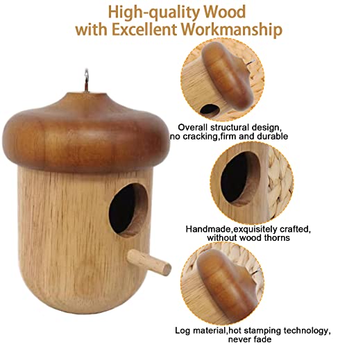 Hummingbird House,Acorn Hummingbird Houses For Outside For Nesting, Hummingbird Nest,Hummingbird House For Outside,Bird Houses For Outside Outdoors,Bird Houses,Hummingbird Garden Gift Decoration. #TOP2
