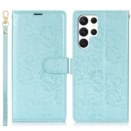 Étui portefeuille pour Samsung S23 Ultra avec lanière amovible