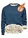 Tincini Herren Sweatshirt Winter Dickes Fleece Pullover Casual Rundhals Gefüttert Sweater Warm Langarm Pulli Winterpullover (blau, L) Langarm günstig Kaufen-Tincini Herren Sweatshirt Winter Dickes Fleece Pullover Casual Rundhals Gefüttert Sweater Warm Langarm Pulli Winterpullover (blau, L)