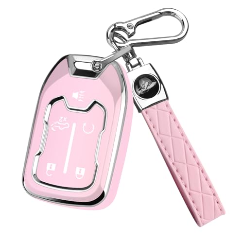 Coque de clé Chevy pour Tahoe et Yukon : l'accessoire rose idéal pour vos trajets en famille