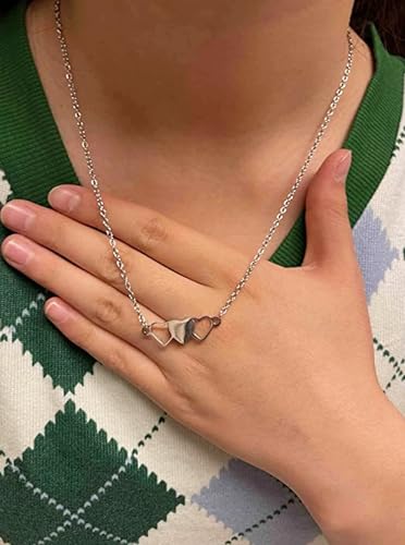 Friendship Necklace for 2 3 4 5 Best Friend BFF Necklace Long Distance Matching Jewelry Bestie Sister Gifts3