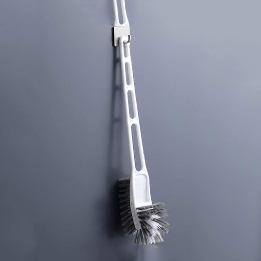 Plastic Hollow Design Toilet Brush, Brushes On Both Sides Can Effectively Clean All Dead Corners in The Bathroom(OneColor)