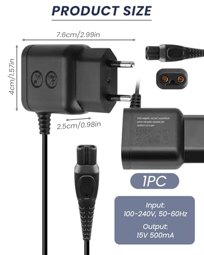 15V HQ8505 oplader scheerapparaat voor Philips Oneblade Serie 7000 9000 5000 3000, QP6530 QP6520 QP6510 QP6650 QP6620, MG7790 MG7720 MG7710 MG57710 MG57750 QP6620, MG7790 MG7720 50, One Blad - Afbeelding 5
