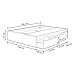 Habitdesign 006088BO - Cama con 4 cajones,Medidas de 150x190 Acabado Blanco Brillo