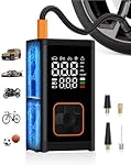 Tire Inflator Portable Air Compressor: 150PSI Cordless Air Pump with 4000mAh Battery, Digital Gauge Auto-Shutoff for Car Tires, Bike, Motorcycle, Balls, Pool Floats & Inflatables