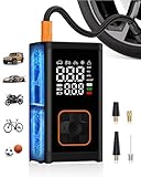Massate Portable Cordless Tire Inflator-150PSI Electric Air Pump & Digital Pressure Gauge, Air Compressor for Car Tires, for Bike Motorcycle Balloons, Emergency LED Light