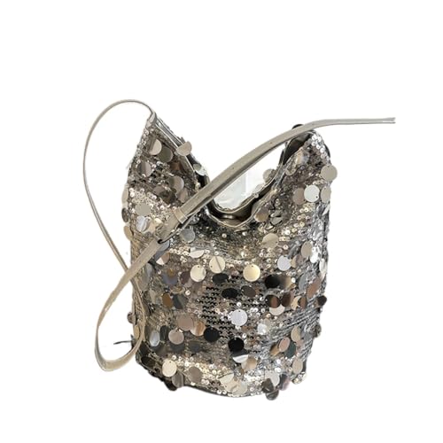 Sac à bandoulière élégant à paillettes pour femme, grand sac à main de mariage aux finitions luxe