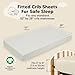 KeaBabies 2-Pack Muslin Crib Sheets for Boys, Girls - 100% Organic Cotton Fitted Baby Crib Mattress Sheet, Soft Breathable Standard Toddler Bed Cover Bedding Set, Neutral, Durable 52x28 (Greige)