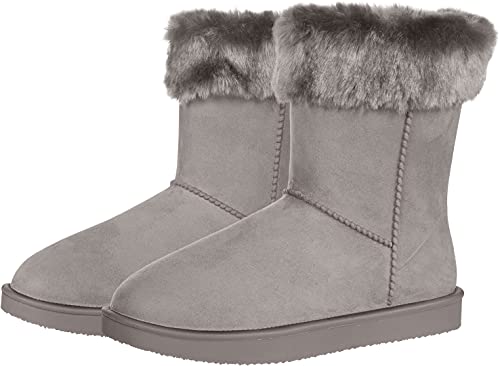 Bottes d'équitation HKM Femme Fourrure de Davos en cuir premium