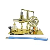 NIKOLATOY Stirling Engine Model, LED Power Demonstration Desktop Mechanical Display for Physics Enthusiasts (LED Version)