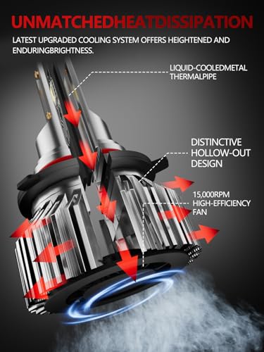 Image of Car Light Bulbs Set Fit for Toyota Camry 2007 2008 2009 2010 2011 2012 2013 2014, 800% Brightness 6500K White Lights, High Beam Low Beam Fog Lights Combo, Plug n Play, IP68 Pack of 6