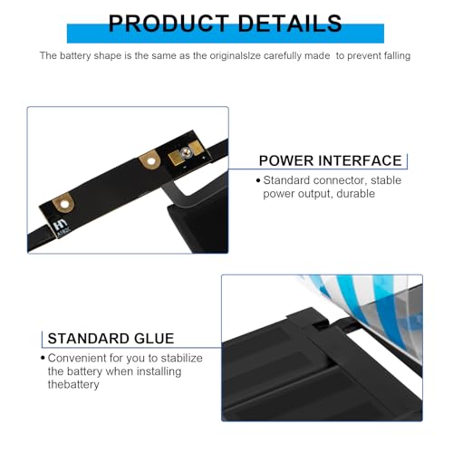 Image of ASUNCELL A1707 A1820 Battery for MacBook Pro 15 inch 2016 2017 Touch Bar Version Model A1707 EMC 3162 3072 Identifier MacBookPro13,3 & MacBookPro14,3
