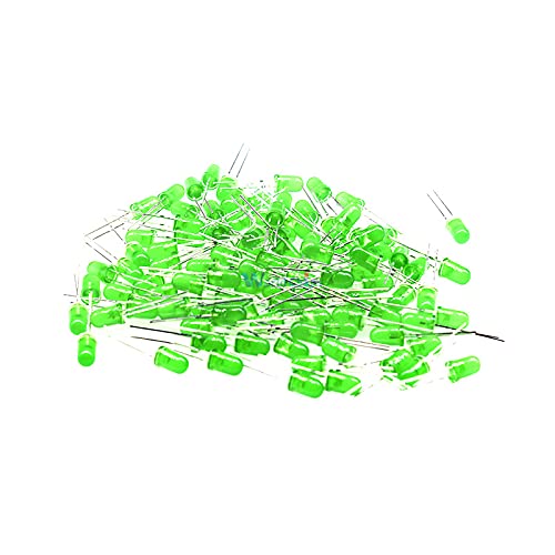 200Pc 5MM LED Green Light Super Bright Bulb Lamp Green Color