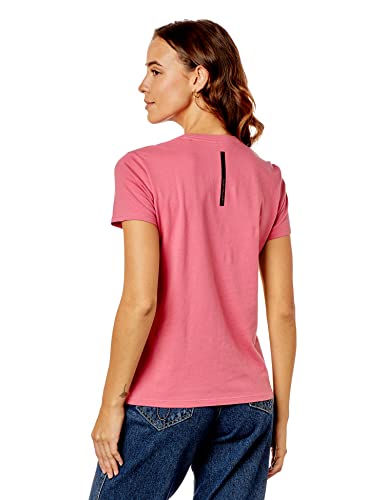 Camiseta re issue faixa, Calvin Klein, Feminino, rosa pink, M