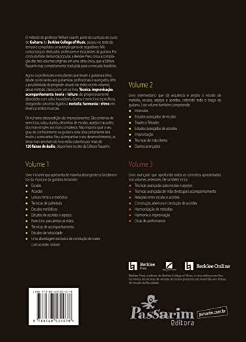 BERKLEE - METODO MODERNO DE GUITARRA - VOL. 1, 2 E 3