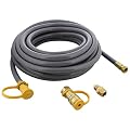 BISupply Natural Gas Grill Hose, 36ft - Flexible Gas Line Quick Connect Gas Hose 3/8in Female Flare to 3/8in Male Flare