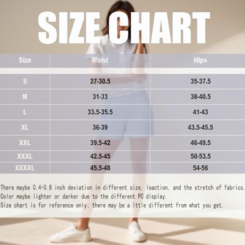 Generic Women Stretch Twill Shorts Summer Casual Bermuda Shorts Pull On Chino Shorts Elastic Waist Stretchy Denim Shorts - Image 8