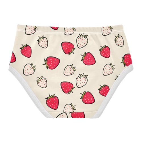 Girls' Underwear Fruit Strawberry Toddle Brief Panties 23020092