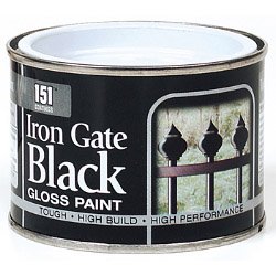 151 Coatings Iron Gate Gloss Paint 180ml Black (469347)