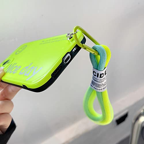 Coque iPhone 12 Pro Max fluorescente avec étui silicone souple motif smiley - 5