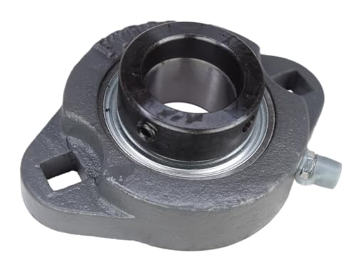 1" Ductile Iron Two Bolt Flange Bearing W/Lock Collar SAFTD205-16G, GVFTD-1 by SpinCo