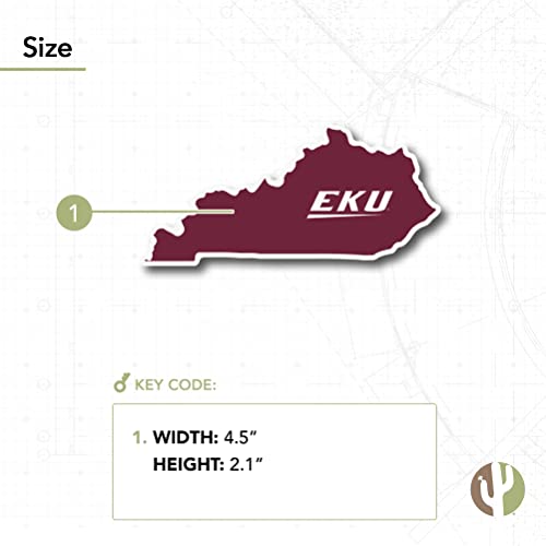Autocollant Eastern Kentucky University imperméable anti-rayures pour PC - 4