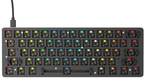 Clavier de jeu mécanique GMMK Compact 60% Barebones ANSI de Glorious Noir