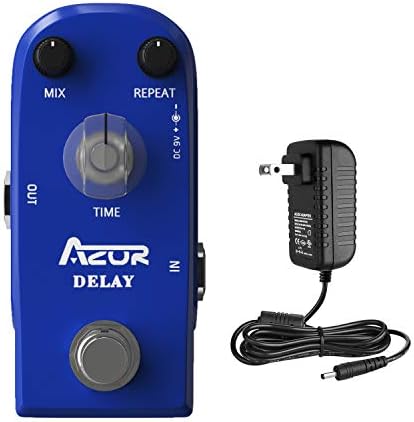 AZOR Vintage Analog Delay Guitar Effect Pedal with Power Adapter True Bypass
