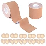 Sujetadores adhesivos para mujeres: tenga cuidado de no usar perfume, loción u otros productos para el cuidado de la piel en los senos antes de usar cinta para pezones para mantener la piel de los senos seca y limpia, si su pecho tiene alergias, enrojecimiento, hinchazón, picazón, muda, etc., hágalo No utilice
