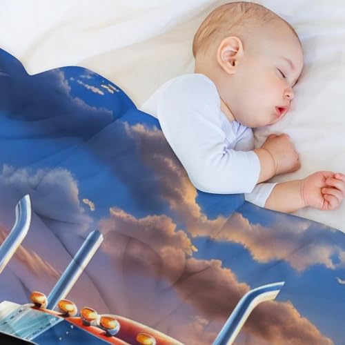 Couverture en flannel couche douce finitions haut de gamme lit